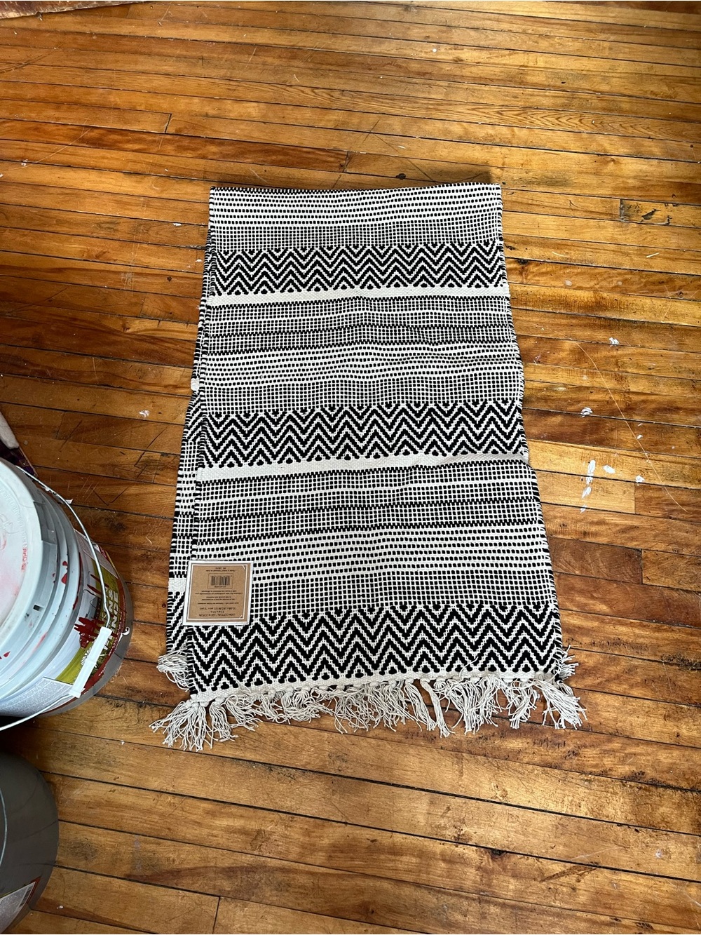 Black and White Farmhouse Runner